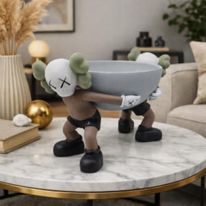 Artistic Character Bowl Showpiece – Modern Table Décor