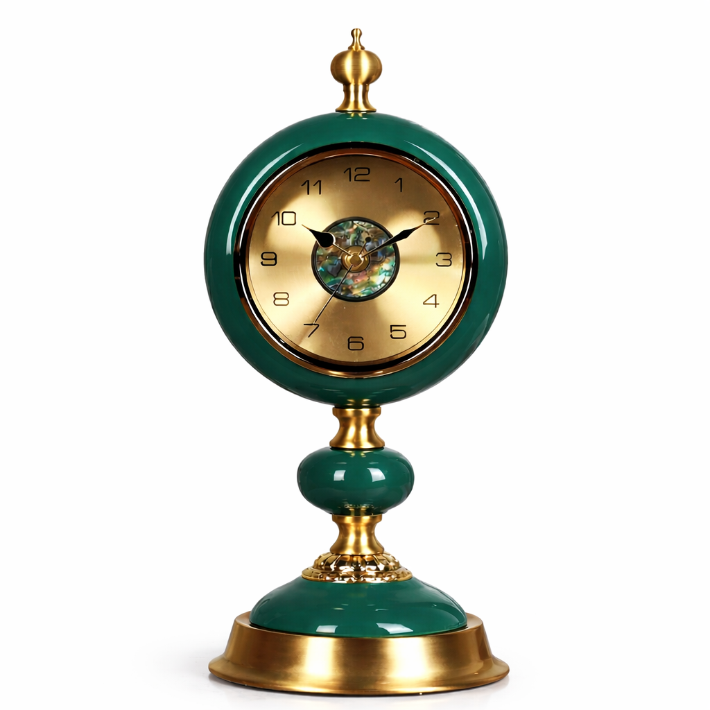 Elegant Mother of Pearl dial Table Clock 1