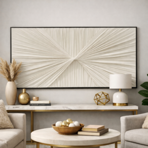 Elegant Abstract Fabric Wall Frame