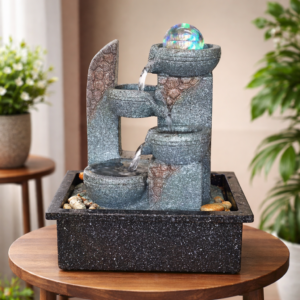 Crystal Orb Cascade LED Water Fountain