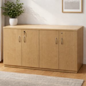 OakLine 4-Door Storage Cabinet