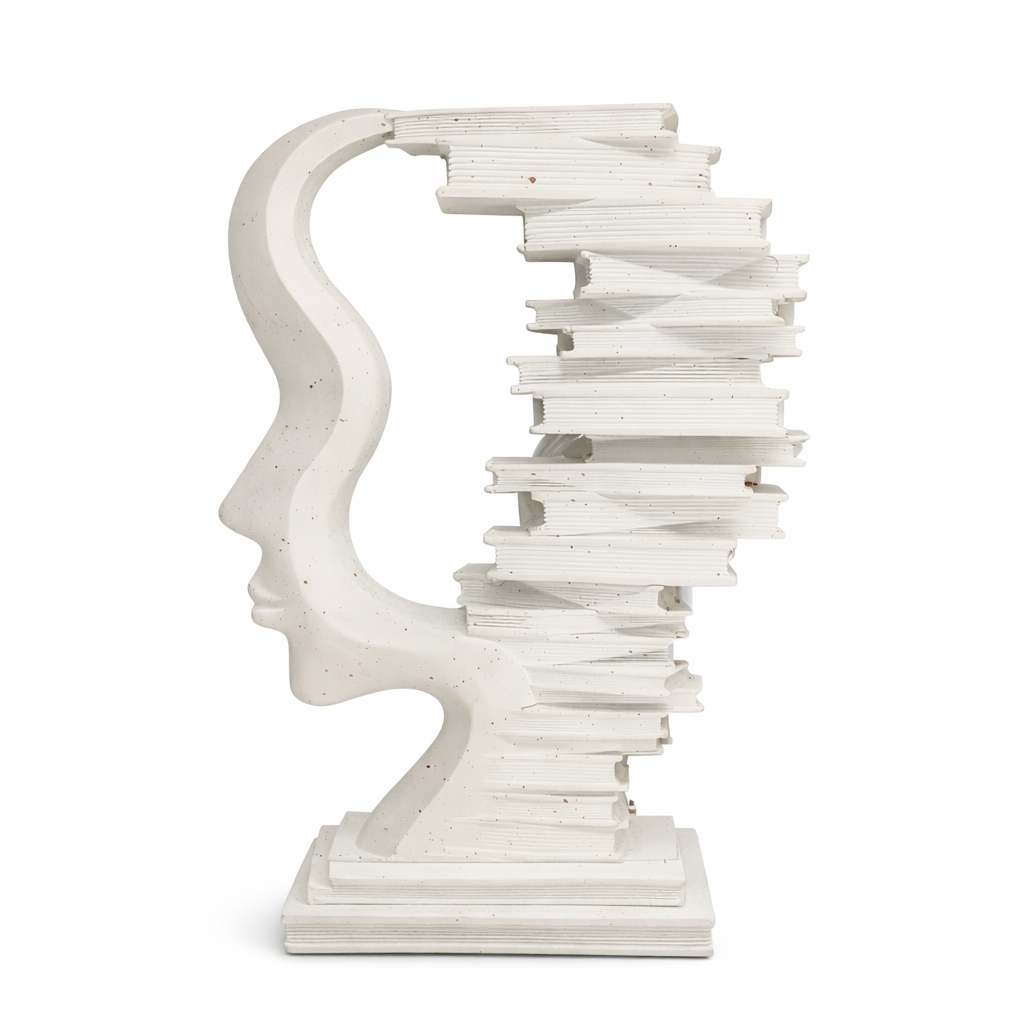 Decor & Utility Book Faces Statue