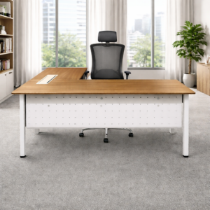 Modern L-Shaped Executive Office Desk