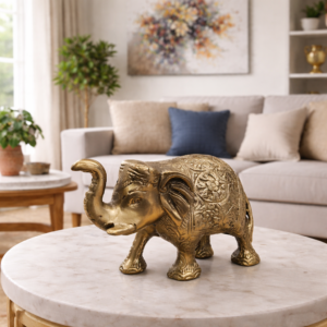 Royal Gold Elephant Showpiece