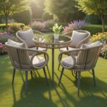 Outdoor Set Garden Table and Chairs