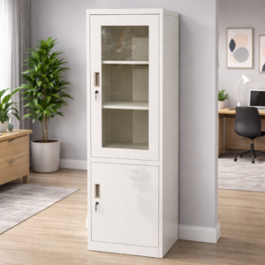 Single Glass Door Metal Filing Cabinets